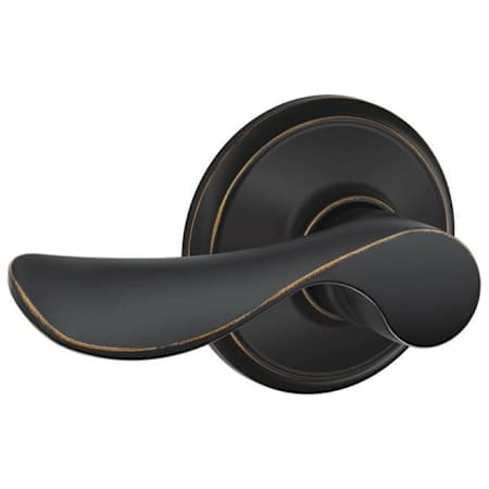 Schlage Champagne Passage Door Lever Set Aged Bronze
