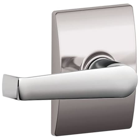 Schlage Elan Passage Door Lever Set with the Decorative Century Trim Bright Chrome