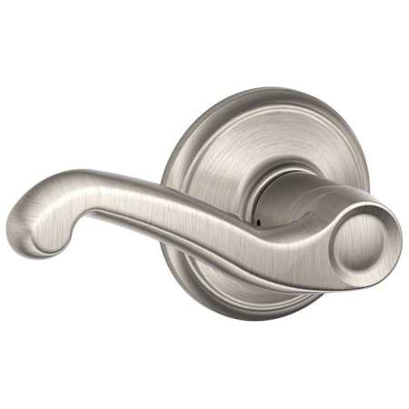 Schlage Flair Passage Door Lever Set Satin Nickel