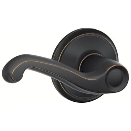 Schlage Flair Passage Door Lever Set Aged Bronze