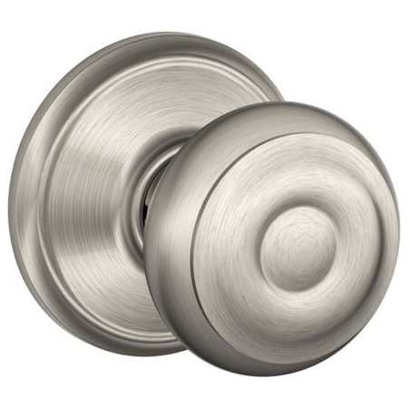 Schlage Georgian Passage Door Knob Set Satin Nickel
