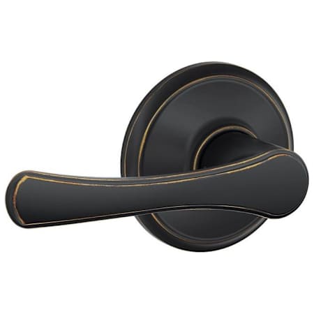 Schlage Avila Passage Door Lever Set Aged Bronze