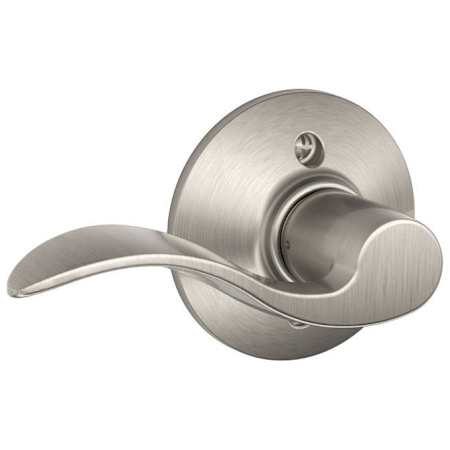 Schlage Accent Left Handed Non-Turning One-Sided Dummy Door Lever Satin Nickel