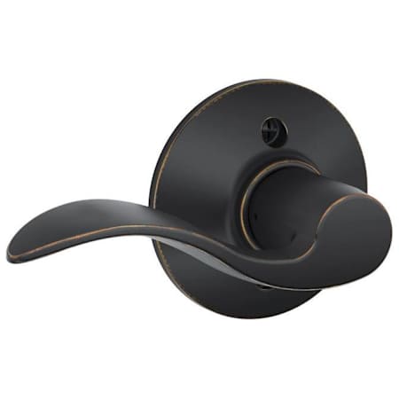 Schlage Accent Left Handed Non-Turning One-Sided Dummy Door Lever Aged Bronze
