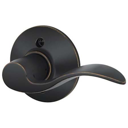 Schlage Accent Right Handed Non-Turning One-Sided Dummy Door Lever Aged Bronze