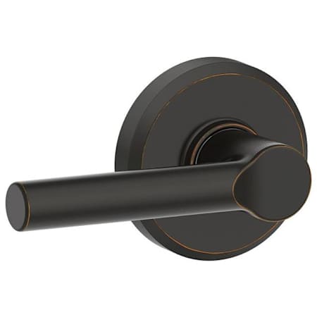 Schlage Broadway Non-Turning One-Sided Dummy Door Lever with Decorative Greyson Trim Aged Bronze