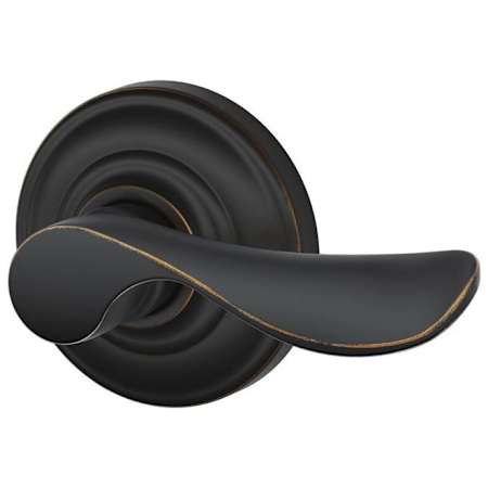 Schlage Champagne Right Handed Non-Turning One-Sided Dummy Door Lever with Decorative Andover Trim Aged Bronze