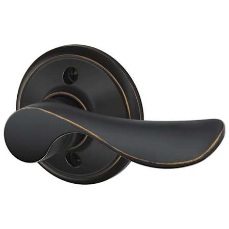 Schlage Champagne Right Handed Non-Turning One-Sided Dummy Door Lever Aged Bronze
