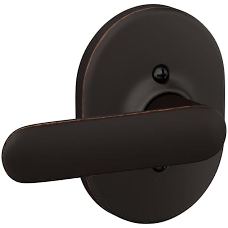 Schlage Davlin Non-Turning One-Sided Dummy Door Lever with Decorative Remsen Trim Aged Bronze