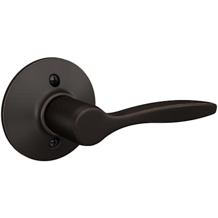 Schlage Delfayo Right Handed Non-Turning One-Sided Dummy Door Lever with Decorative Plymouth Trim Aged Bronze