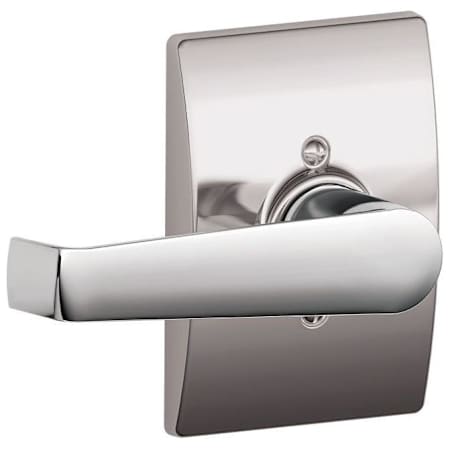 Schlage Elan Non-Turning One-Sided Dummy Door Lever with Decorative Century Trim Bright Chrome