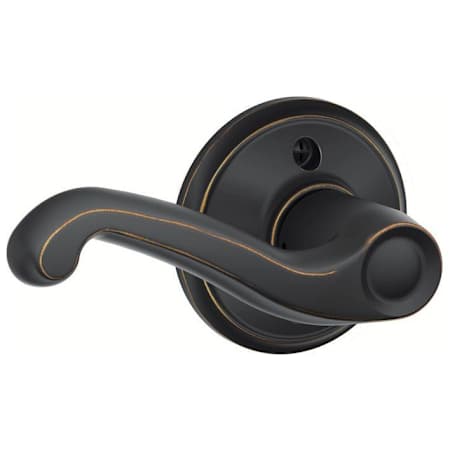 Schlage Flair Left Handed Non-Turning One-Sided Dummy Door Lever Aged Bronze