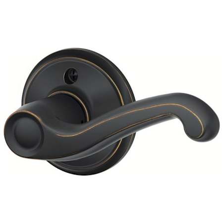 Schlage Flair Right Handed Non-Turning One-Sided Dummy Door Lever Aged Bronze
