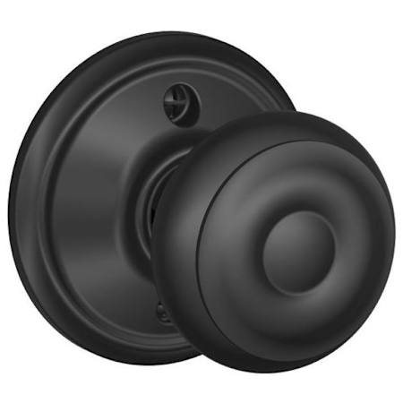Schlage Georgian Non-Turning One-Sided Dummy Door Knob Matte Black