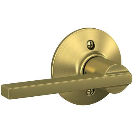 Schlage Latitude Non-Turning One-Sided Dummy Door Lever Satin Brass