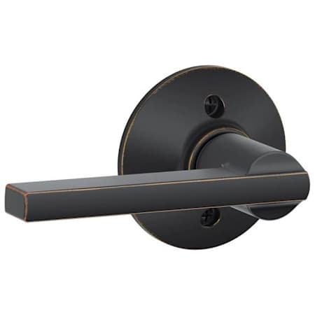 Schlage Latitude Non-Turning One-Sided Dummy Door Lever Aged Bronze
