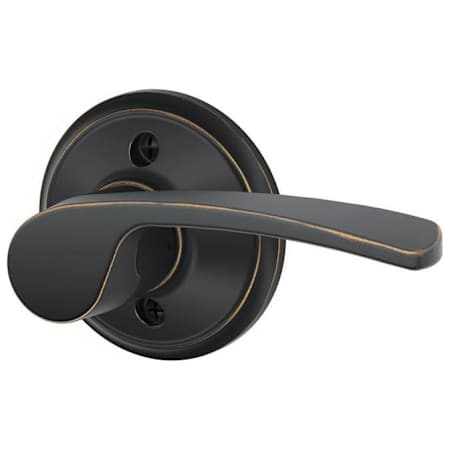 Schlage Merano Right Handed Non-Turning One-Sided Dummy Door Lever Aged Bronze
