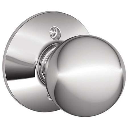 Schlage Orbit Non-Turning One-Sided Dummy Door Knob for One Side of the Door Bright Chrome