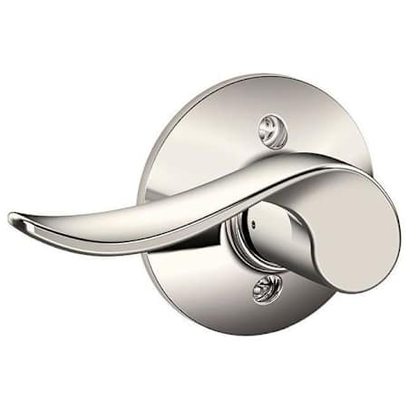 Schlage Sacramento Left Handed Non-Turning One-Sided Dummy Door Lever Polished Nickel