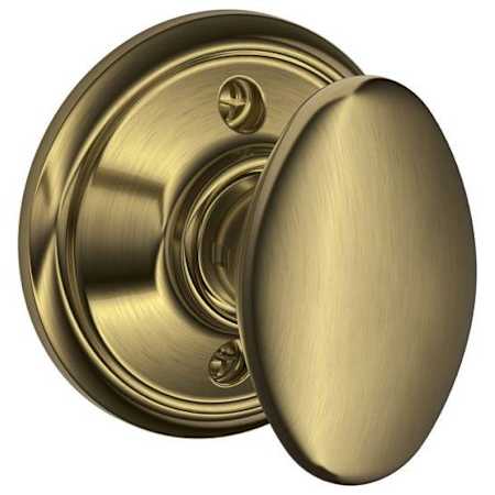 Schlage Siena Non-Turning One-Sided Dummy Door Knob Antique Brass