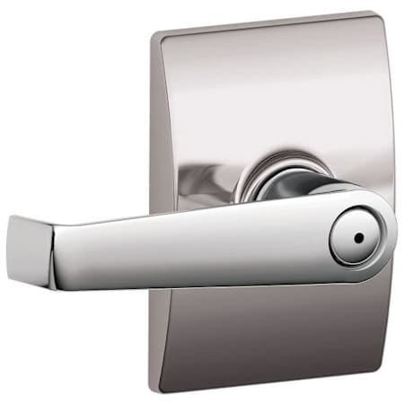 Schlage Elan Privacy Door Lever Set with Decorative Century Trim Bright Chrome