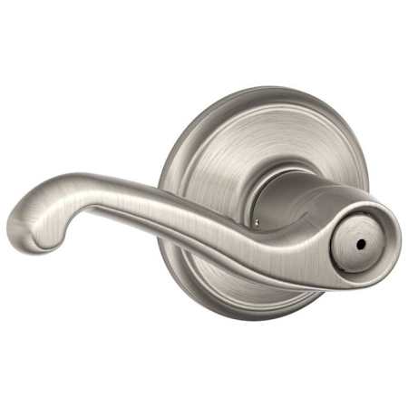 Schlage Flair Privacy Door Lever Set Satin Nickel