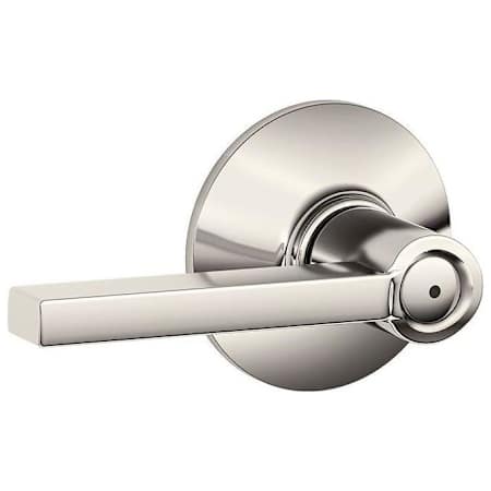Schlage Latitude Privacy Door Lever Set Polished Nickel