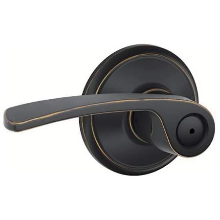 Schlage Merano Privacy Door Lever Set Aged Bronze