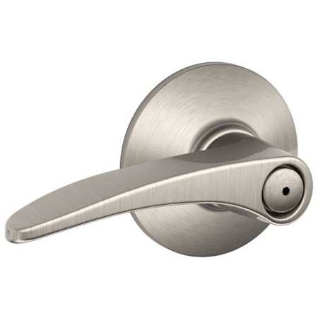 Schlage Manhattan Privacy Door Lever Set Satin Nickel
