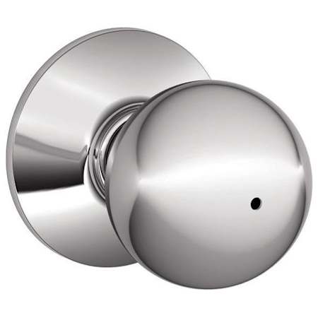 Schlage Orbit Privacy Door Knob Set Bright Chrome