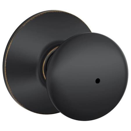 Schlage Plymouth Privacy Lock Door Knob Set Aged Bronze