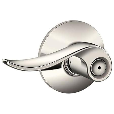Schlage Sacramento Privacy Door Lever Set Polished Nickel