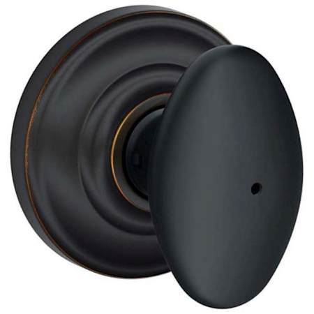 Schlage Siena Privacy Door Knob Set with Decorative Andover Trim Aged Bronze