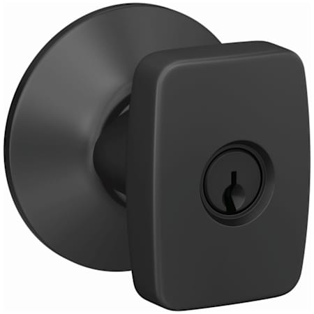 Schlage Custom Nixon Passage or Privacy Door Lever Set with Plymouth Trim Matte Black