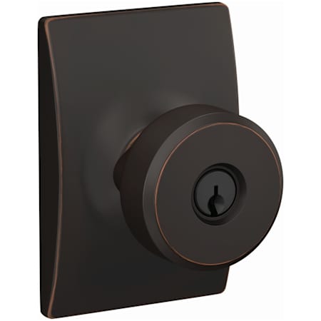 Schlage Custom Swanson Passage or Privacy Door Knob Set with Century Trim Aged Bronze