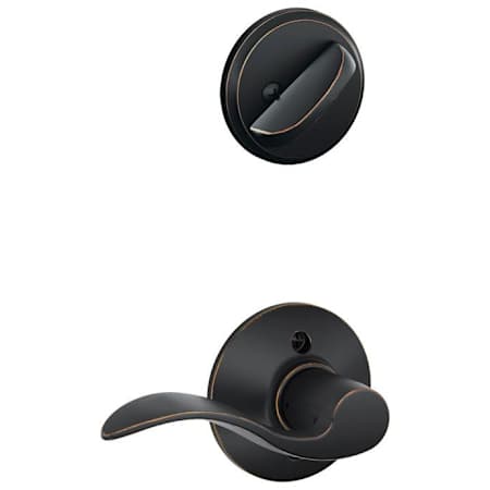 Schlage Accent Right Handed Single Cylinder Interior Pack - Exterior Handleset Sold Separately Aged Bronze