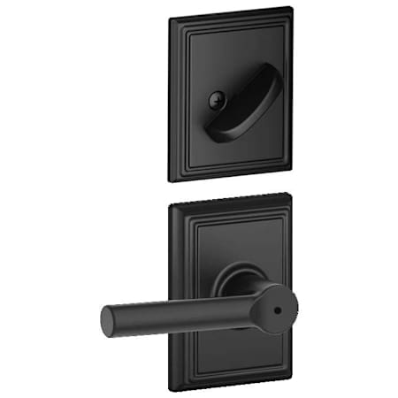 Schlage Broadway Single Cylinder Interior Pack with Decorative Addison Trim - Exterior Handleset Sold Separately Flat Black
