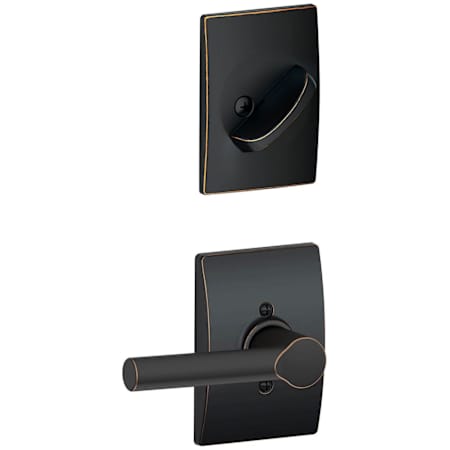 Schlage Broadway Single Cylinder Interior Pack with Decorative Century Trim - Exterior Handleset Sold Separately Aged Bronze