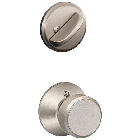 Schlage Bowery Single Cylinder Interior Pack - Exterior Handleset Sold Separately Satin Nickel