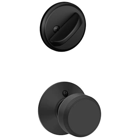 Schlage Bowery Single Cylinder Interior Pack - Exterior Handleset Sold Separately Matte Black