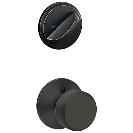 Schlage Bowery Single Cylinder Interior Pack - Exterior Handleset Sold Separately Aged Bronze