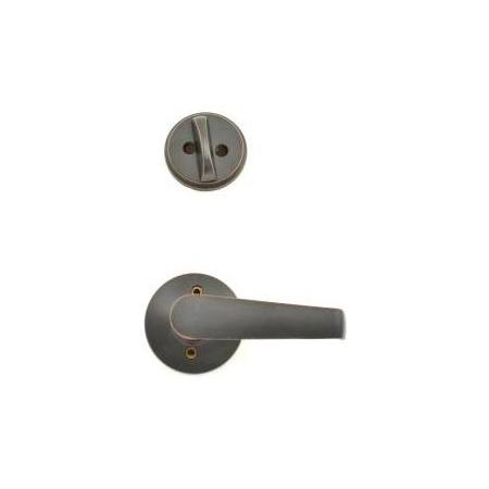 Schlage Elan Residential Single Cylinder Keyed Entry Interior Pack with Trim Aged Bronze