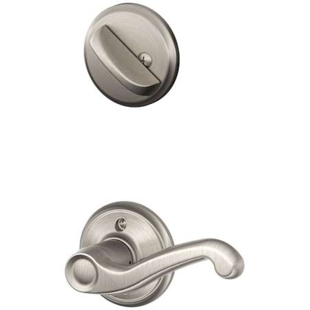 Schlage Flair Left Handed Single Cylinder Interior Pack - Exterior Handleset Sold Separately Satin Nickel