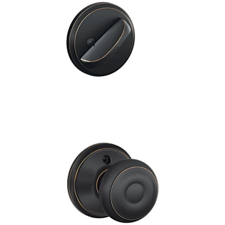 Schlage Georgian Single Cylinder Interior Pack - Exterior Handleset Sold Separately Aged Bronze