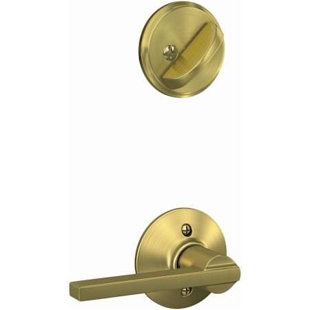 Schlage Latitude Single Cylinder Interior Pack - Exterior Handleset Sold Separately Satin Brass