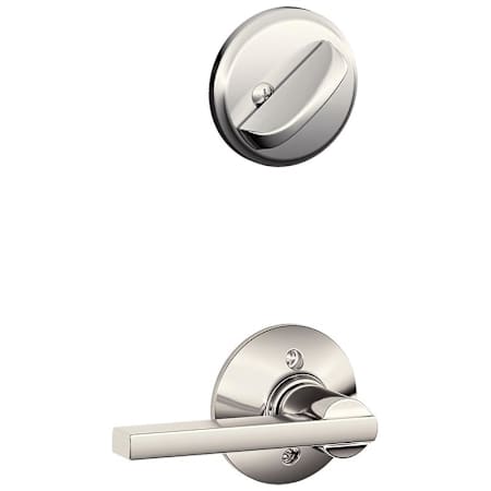 Schlage Latitude Single Cylinder Interior Pack - Exterior Handleset Sold Separately Polished Nickel