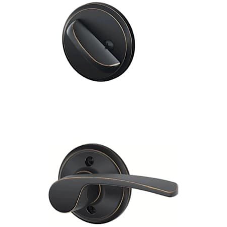 Schlage Merano Left Handed Single Cylinder Interior Pack - Exterior Handleset Sold Separately Aged Bronze