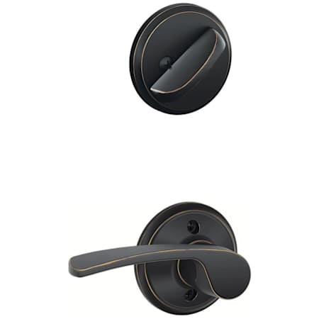 Schlage Merano Right Handed Single Cylinder Interior Pack - Exterior Handleset Sold Separately Aged Bronze