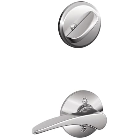 Schlage Manhattan Right Handed Single Cylinder Interior Pack - Exterior Handleset Sold Separately Bright Chrome