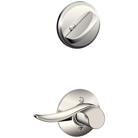 Schlage Sacramento Right Handed Single Cylinder Interior Pack - Exterior Handleset Sold Separately Polished Nickel